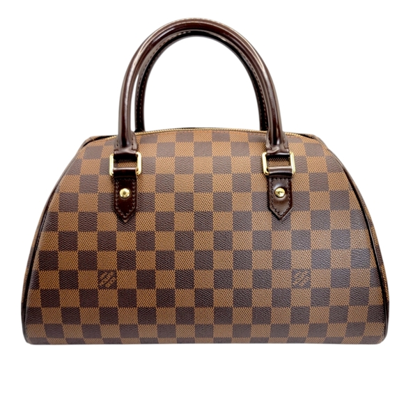 Louis Vuitton Ribera Hand Bag Brown Damier Ebene Satchel EUC - Picture 1 of 1